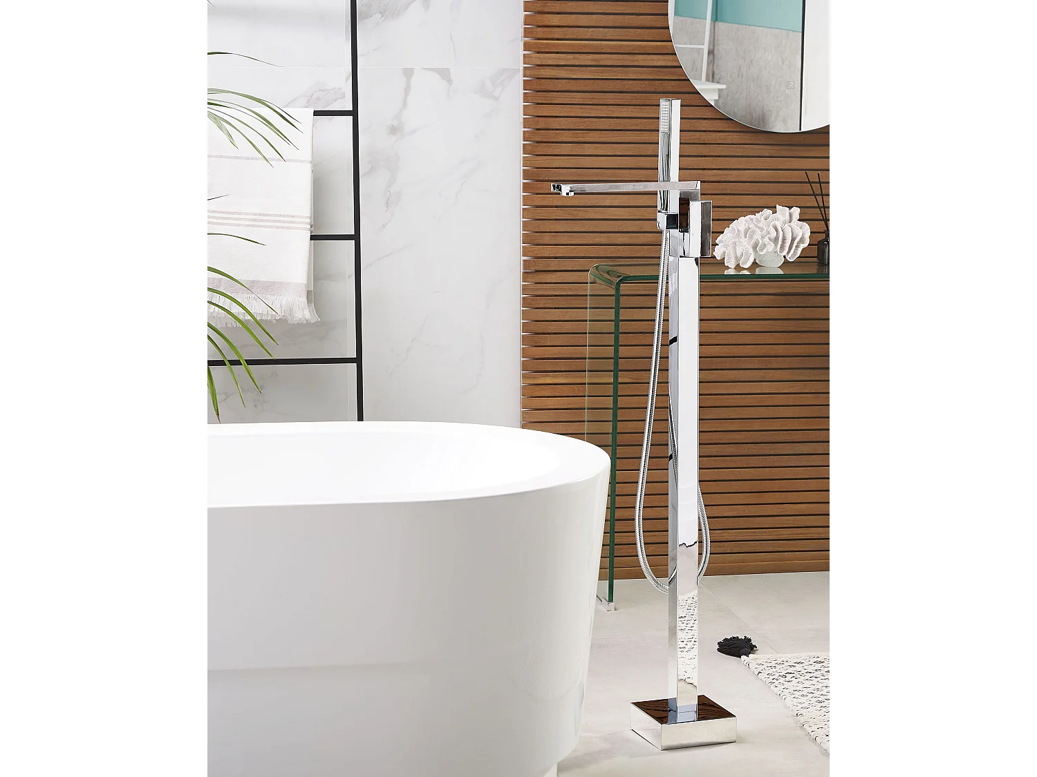 Robinet de baignoire autoportante DELLA Argenté