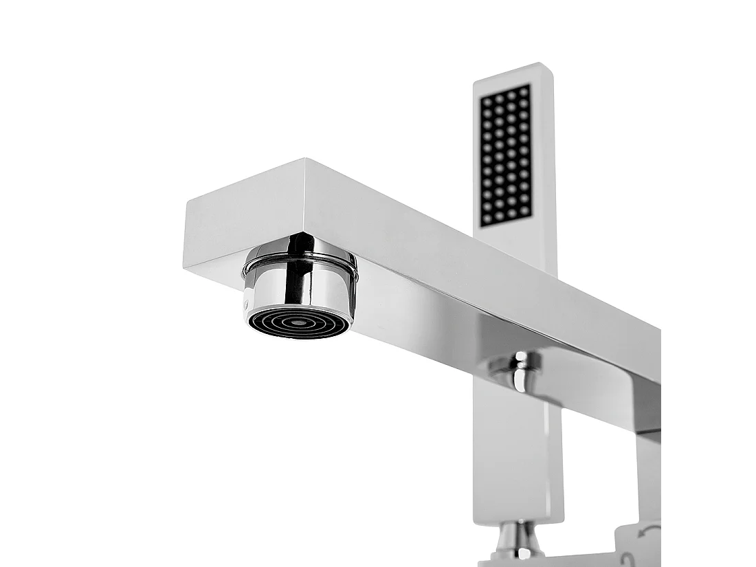 Vrijstaande badkraan DELLA Zilver