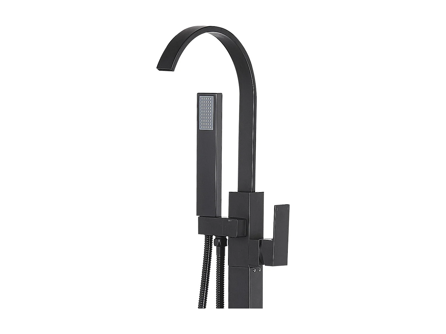 Rubinetteria per vasca da bagno freestanding RIBBON Nero
