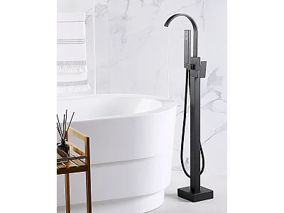 Robinet de baignoire autoportante RIBBON Noir