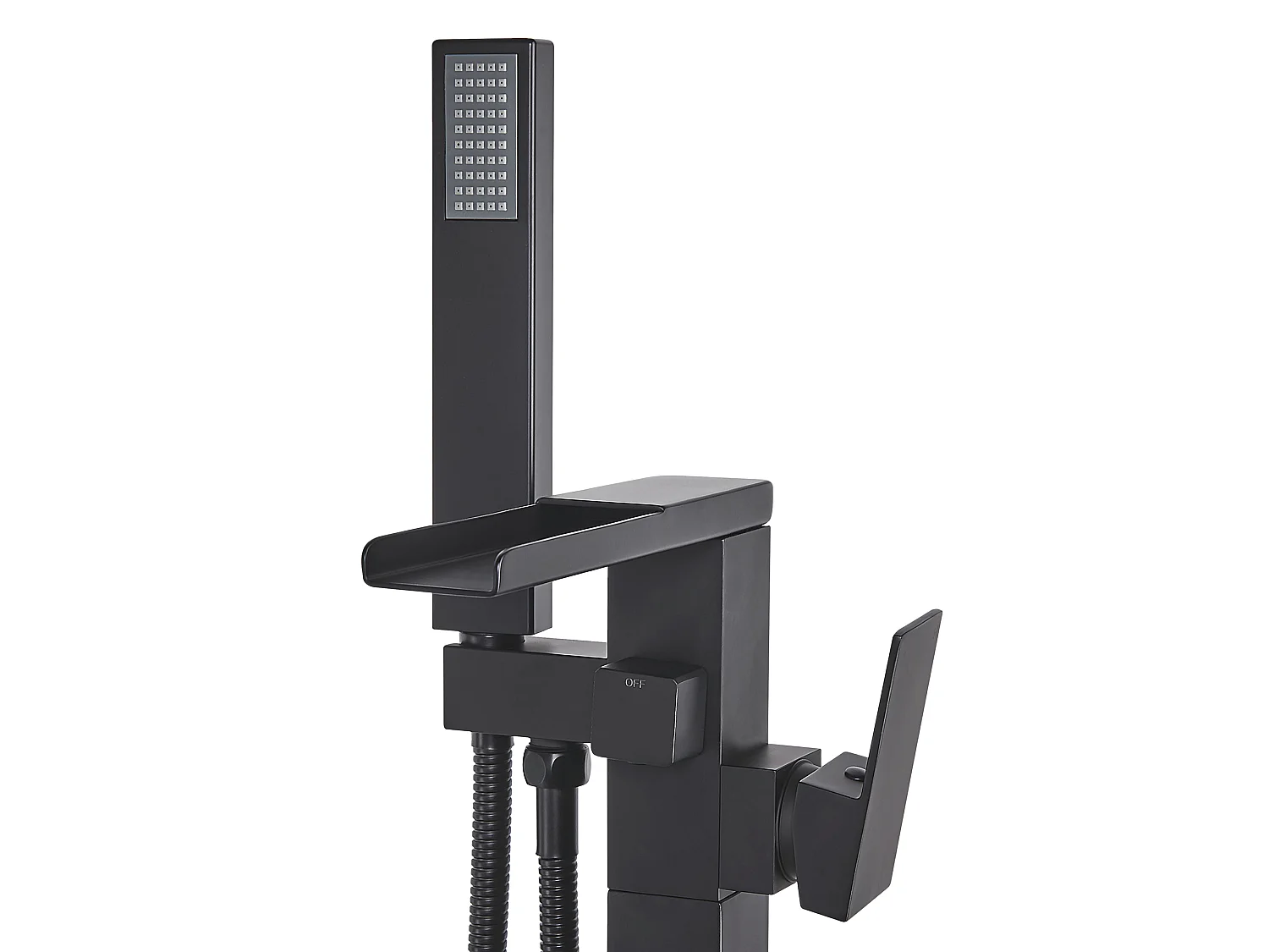 Robinet de baignoire autoportante BOYOMA Noir