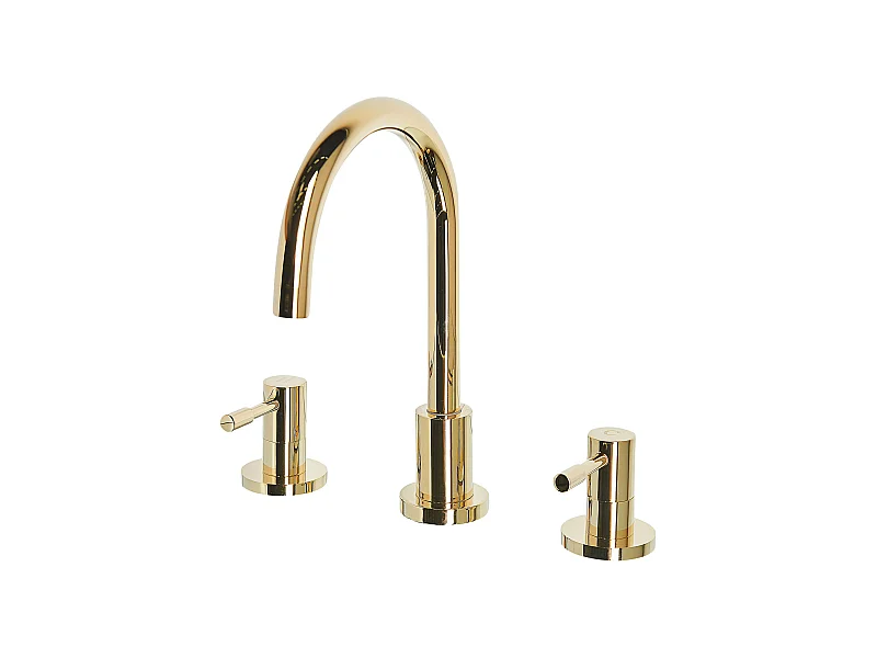 Stilvoller Wasserhahn Messing gold Sipi