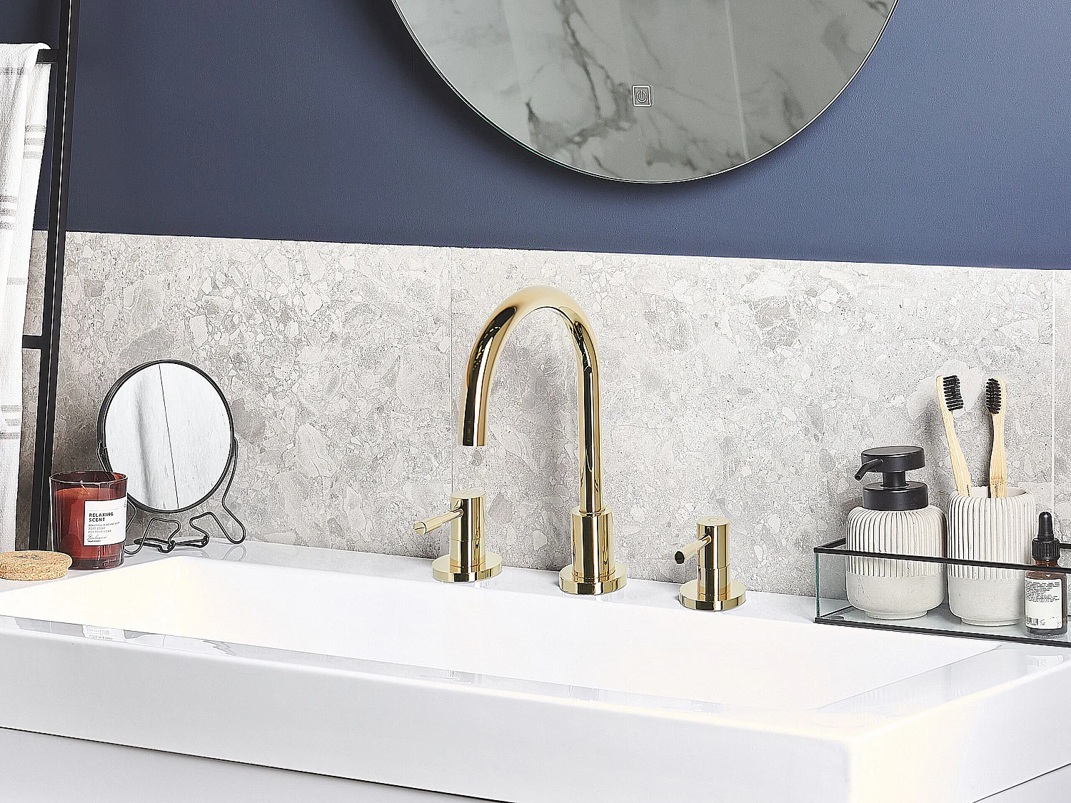 Basin Mixer Tap SIPI Brass Gold