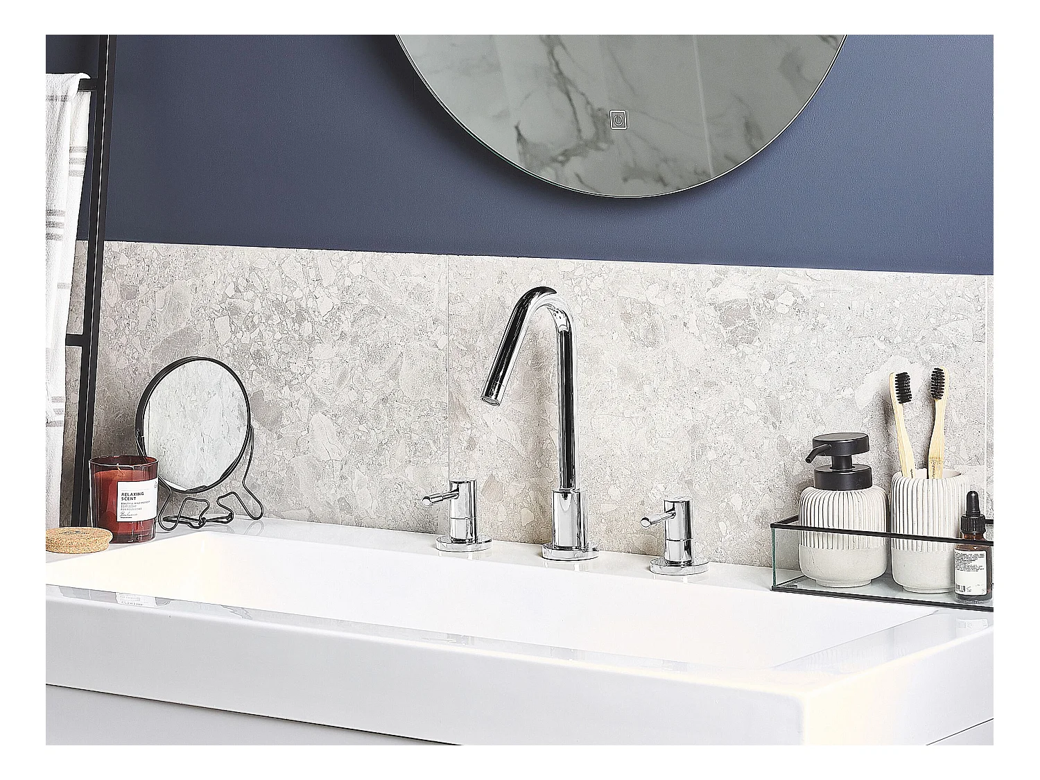 Bateria umywalkowa KALAMBO Srebrny