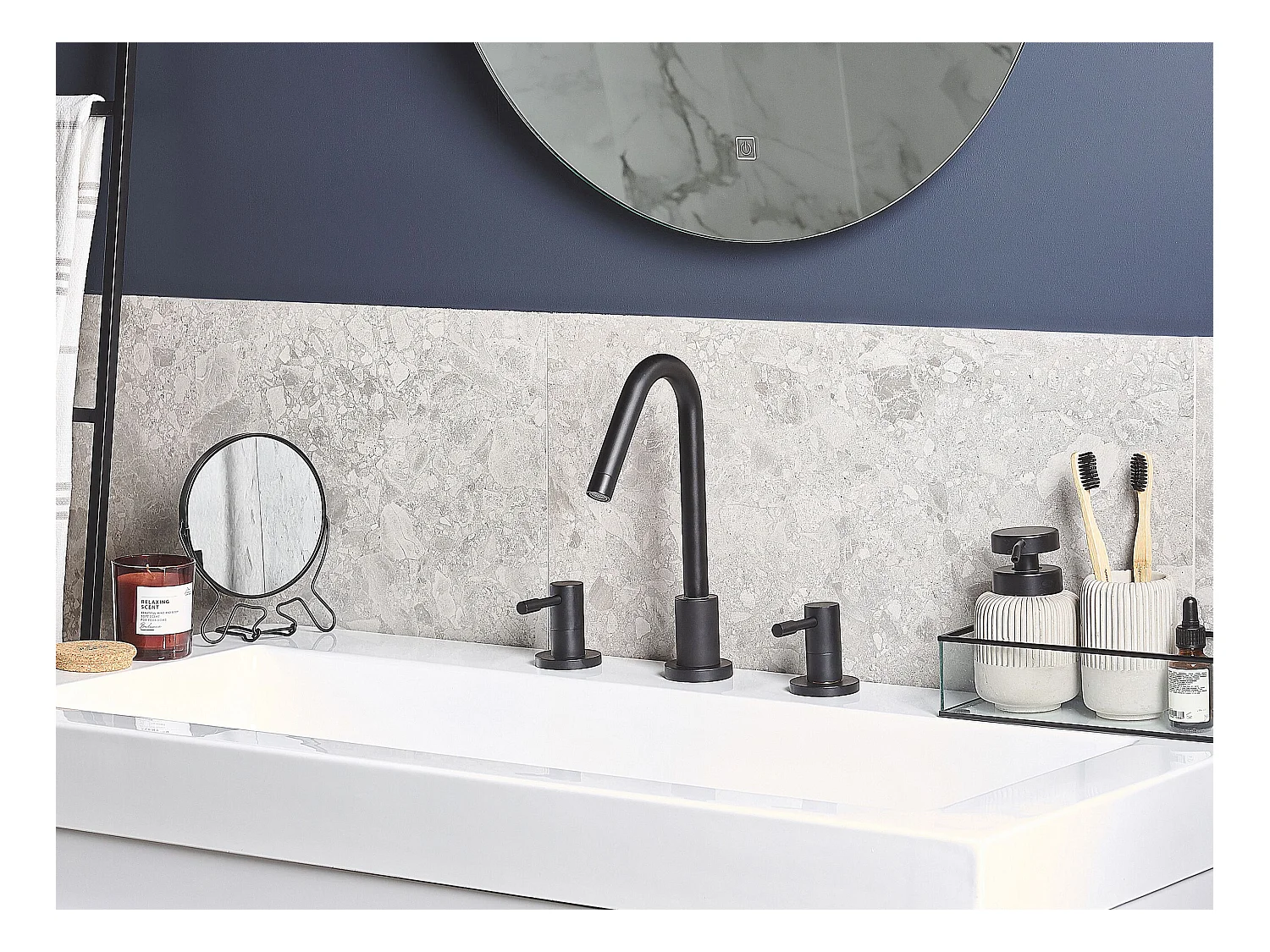 Bateria umywalkowa KALAMBO Czarny