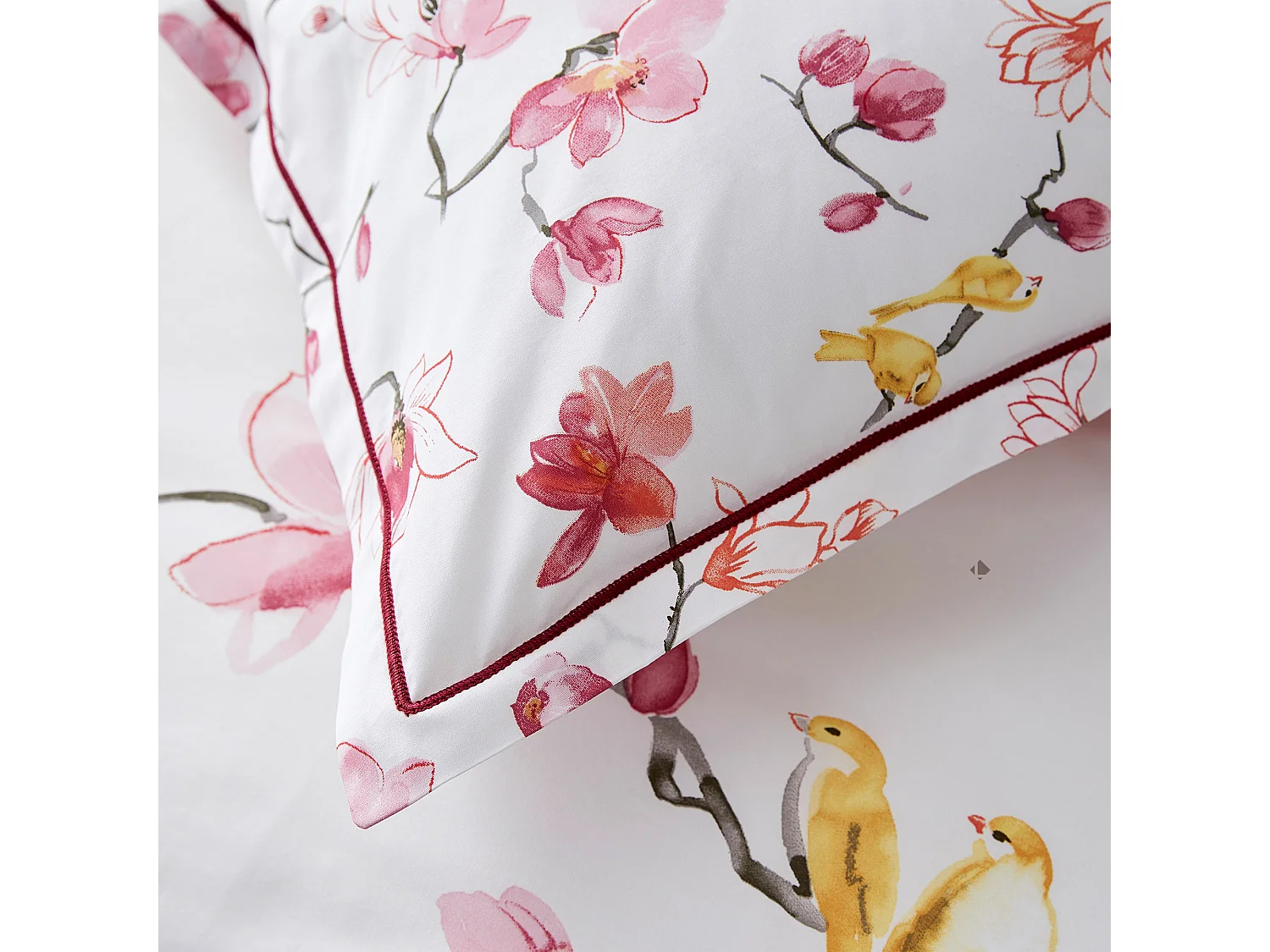 Housse de couette 140x200 cm percale coton ELISA Rose