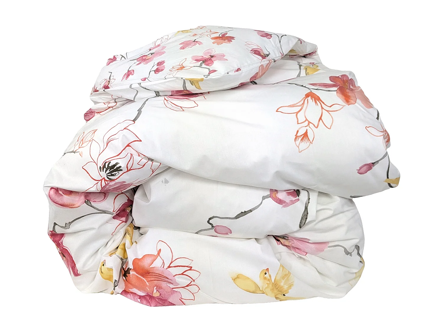 Housse de couette 300x240 cm percale coton ELISA Rose