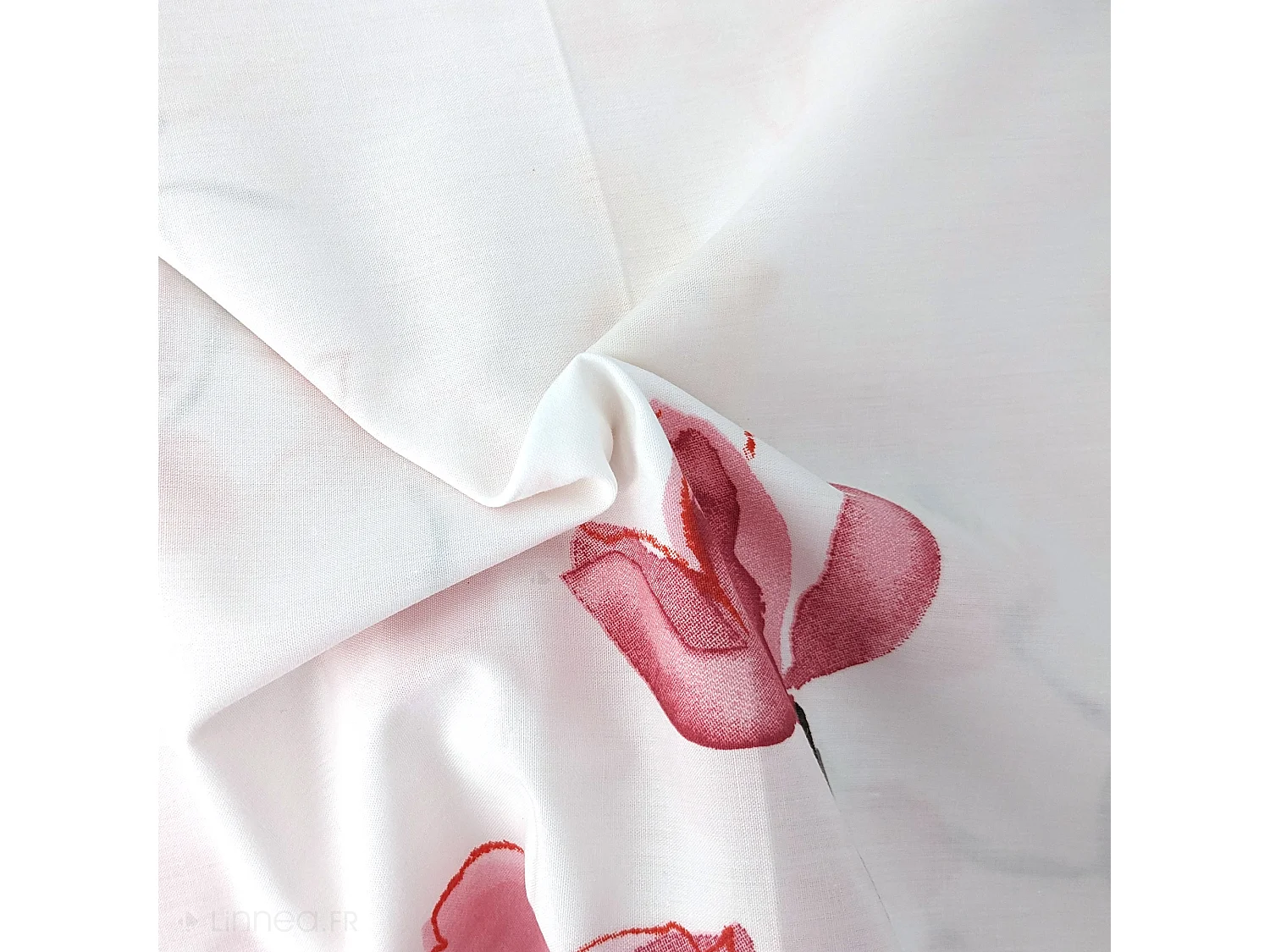 Housse de couette 300x240 cm percale coton ELISA Rose