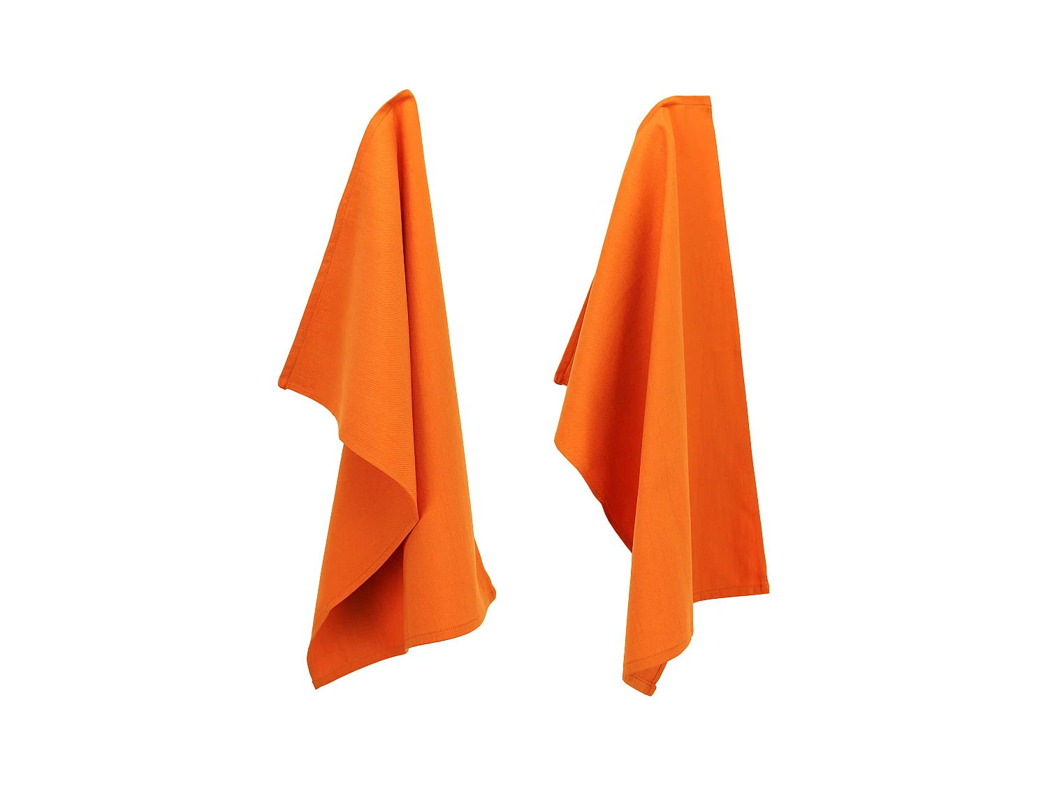 Lot de 2 torchons de cuisine 50x70 cm toile PURE KITCHEN TEA TOWEL Orange