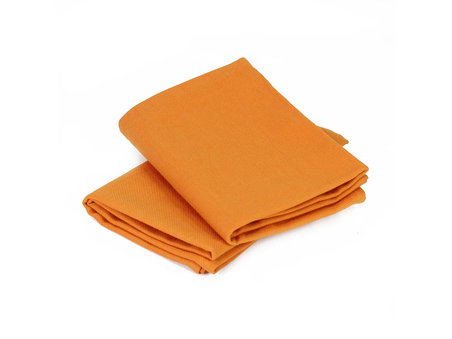 Lot de 2 torchons de cuisine 50x70 cm toile PURE KITCHEN TEA TOWEL Orange