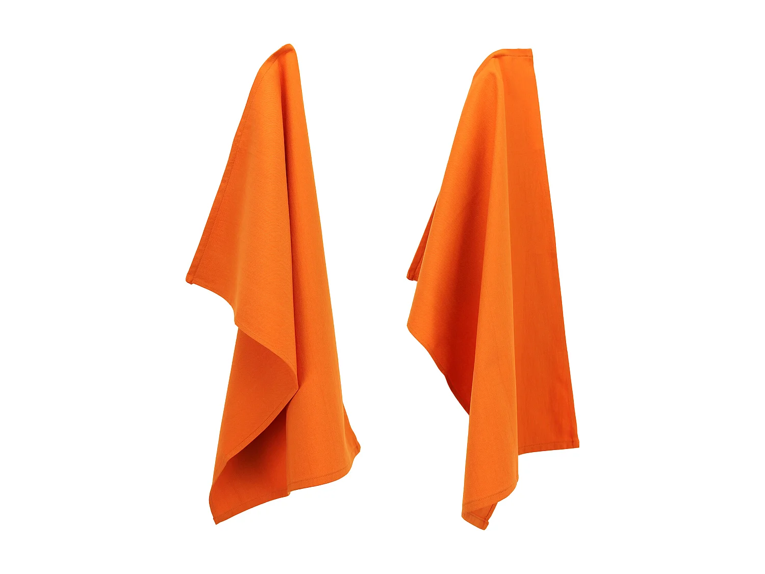 Lot de 2 torchons de cuisine 50x70 cm toile PURE KITCHEN TEA TOWEL Orange