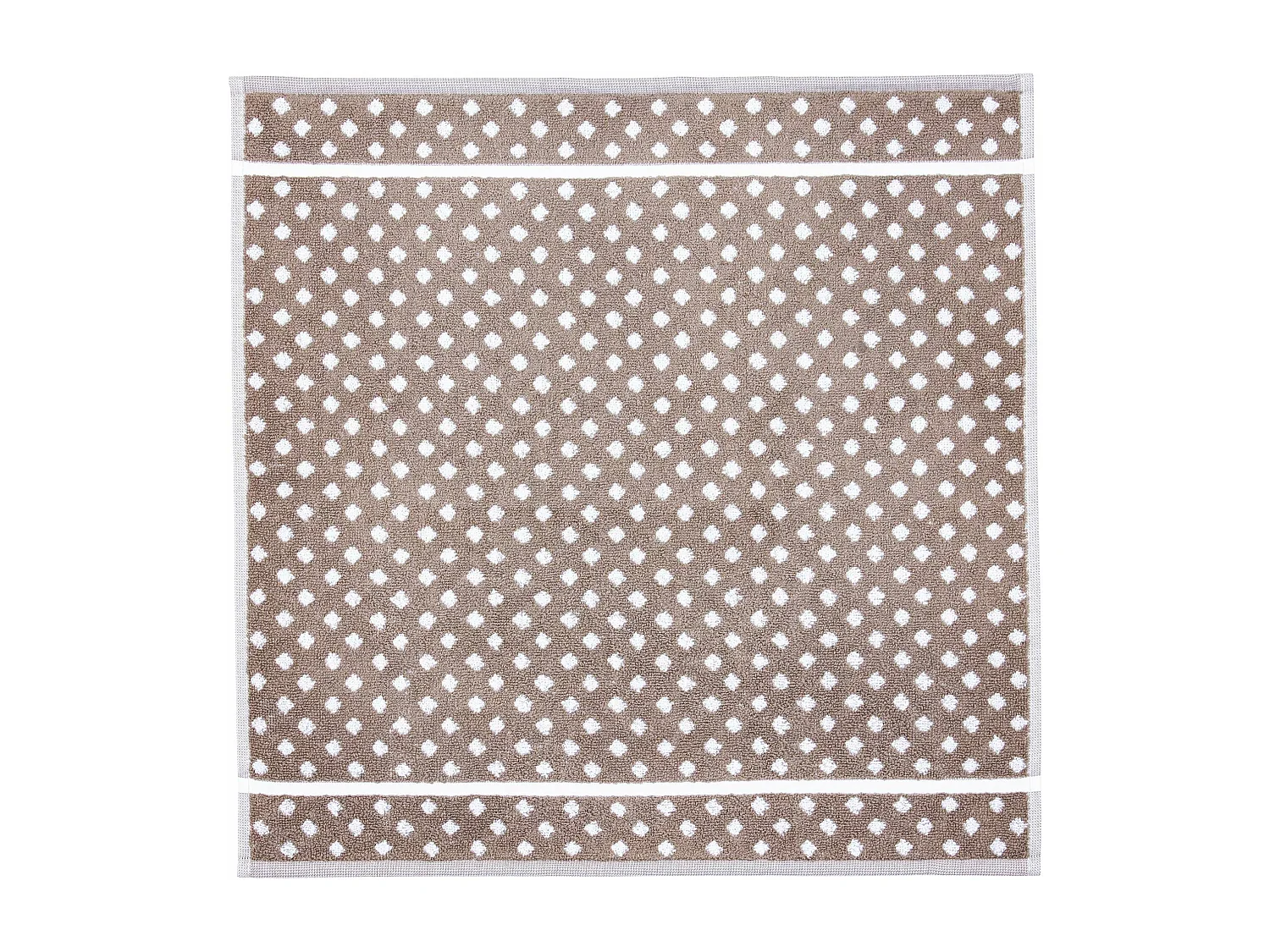 Lot de 2 torchons de cuisine éponge 50x50 cm DOTS marron