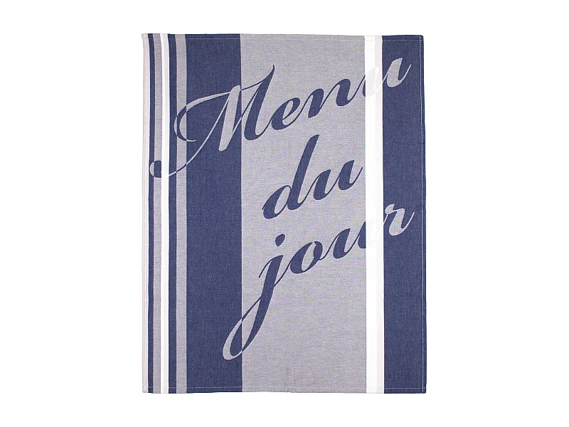 Torchon de cuisine jacquard 60x77 cm Marianne Bleu