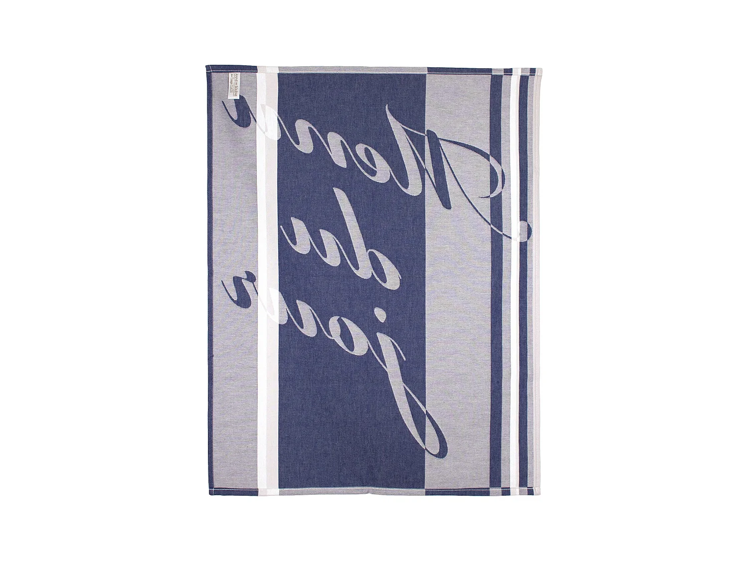 Torchon de cuisine jacquard 60x77cm Marianne Bleu