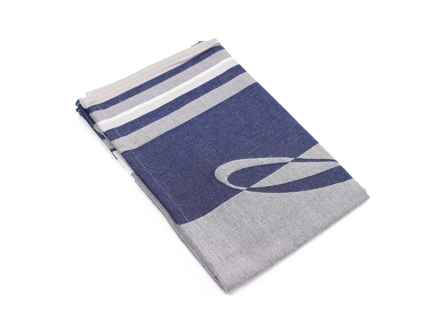 Torchon de cuisine jacquard 60x77cm Marianne Bleu