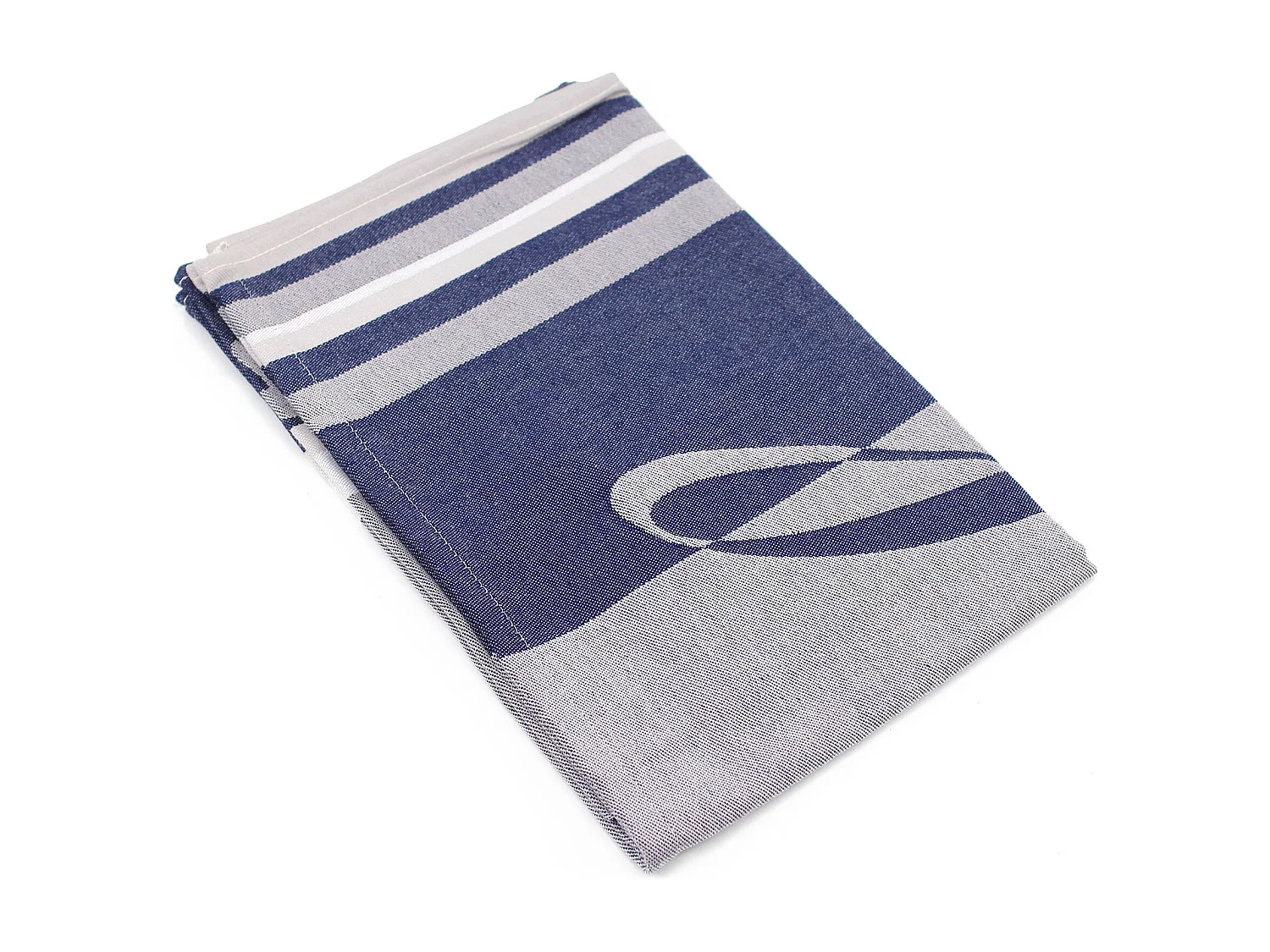 Torchon de cuisine jacquard 60x77 cm Marianne Bleu