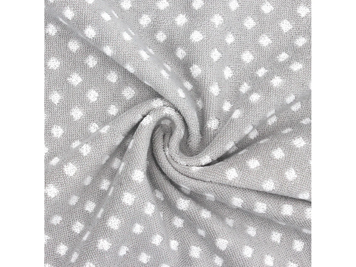 Lot de 2 torchons de cuisine éponge 50x50 cm DOTS gris