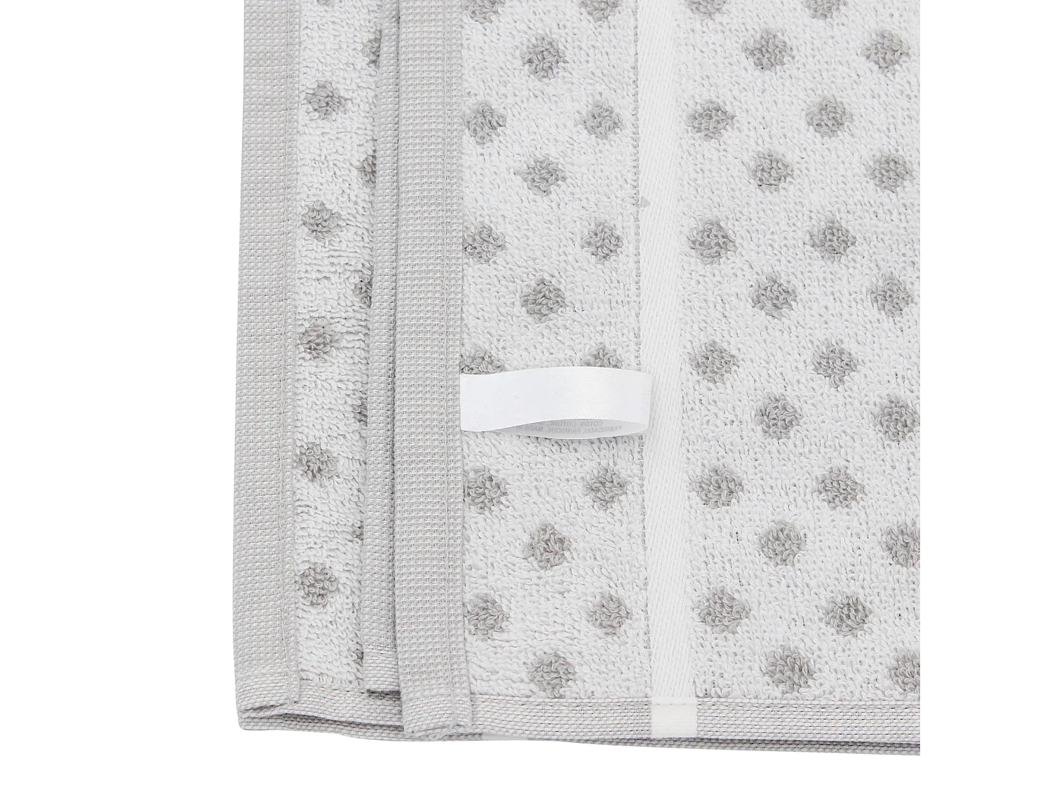 Lot de 2 torchons de cuisine éponge 50x50 cm DOTS gris