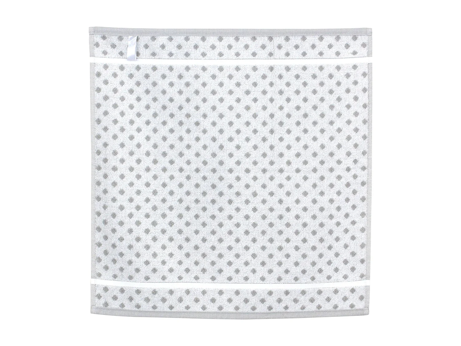 Lot de 2 torchons de cuisine éponge 50x50 cm DOTS gris