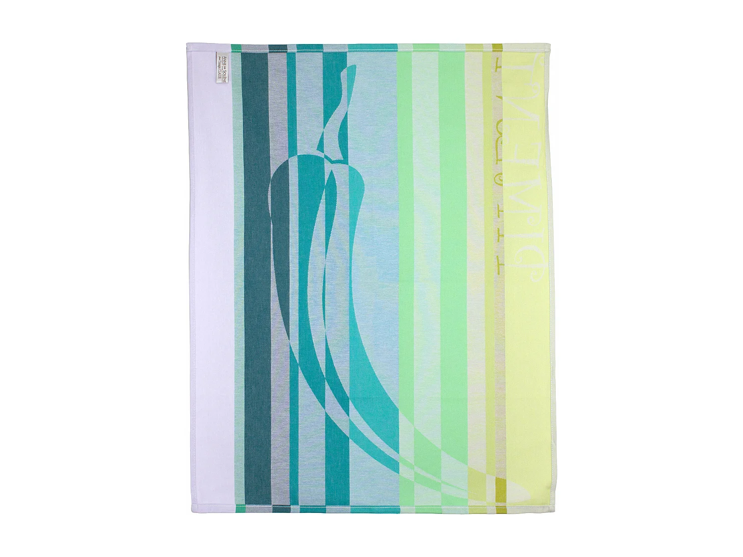 Torchon de cuisine jacquard 60x77cm Ricky Vert