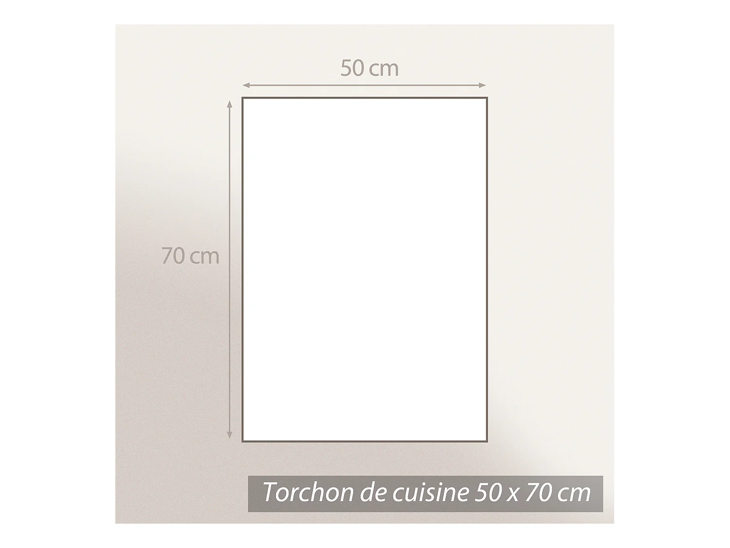 Lot de 2 torchons de cuisine toile 50x70 cm SQUARES VICHY bleu Ultramar