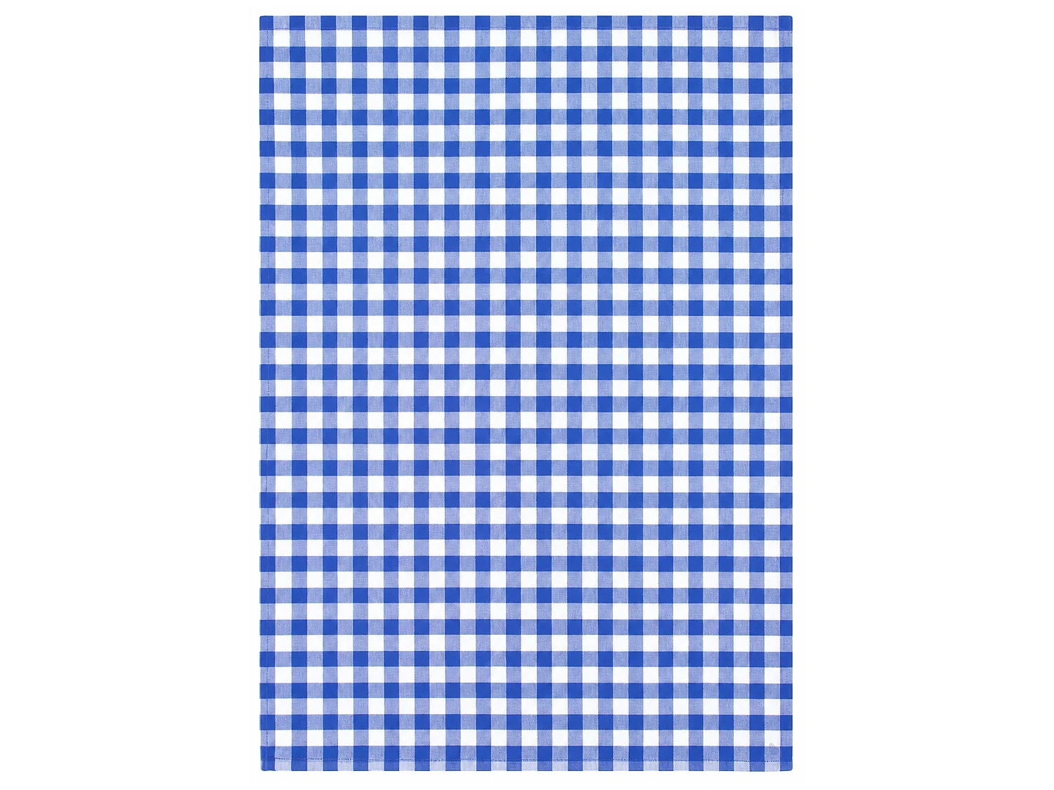Lot de 2 torchons de cuisine toile 50x70 cm SQUARES VICHY bleu Ultramar