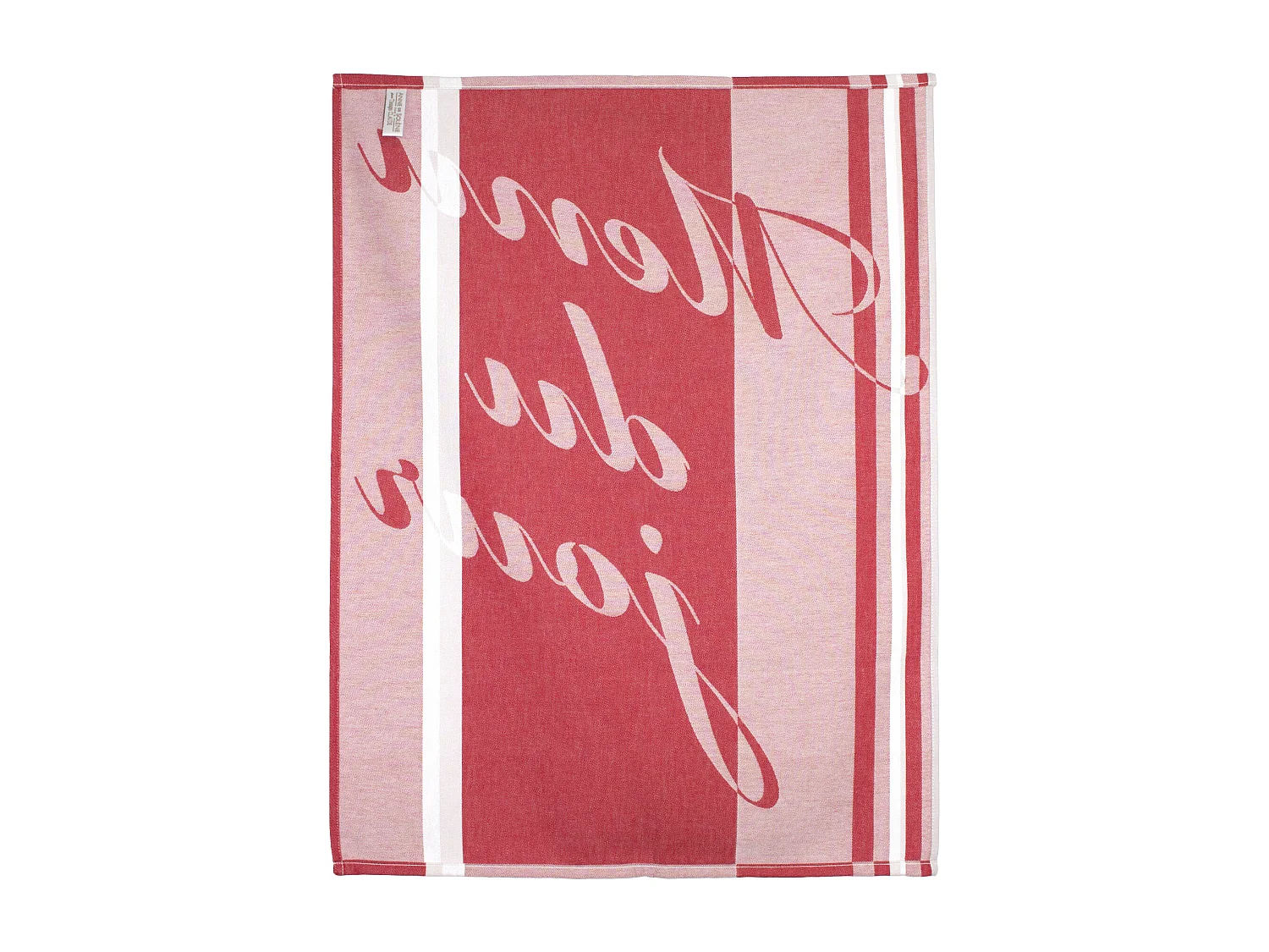 Torchon de cuisine jacquard 60x77cm Marianne Rouge