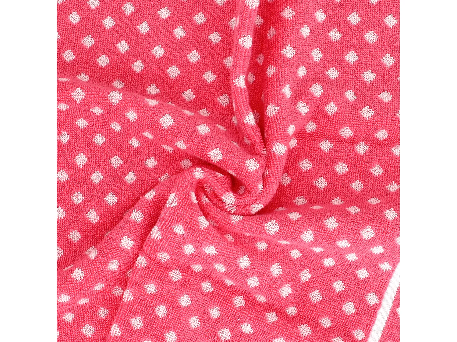 Lot de 2 torchons de cuisine éponge 50x50 cm DOTS rose
