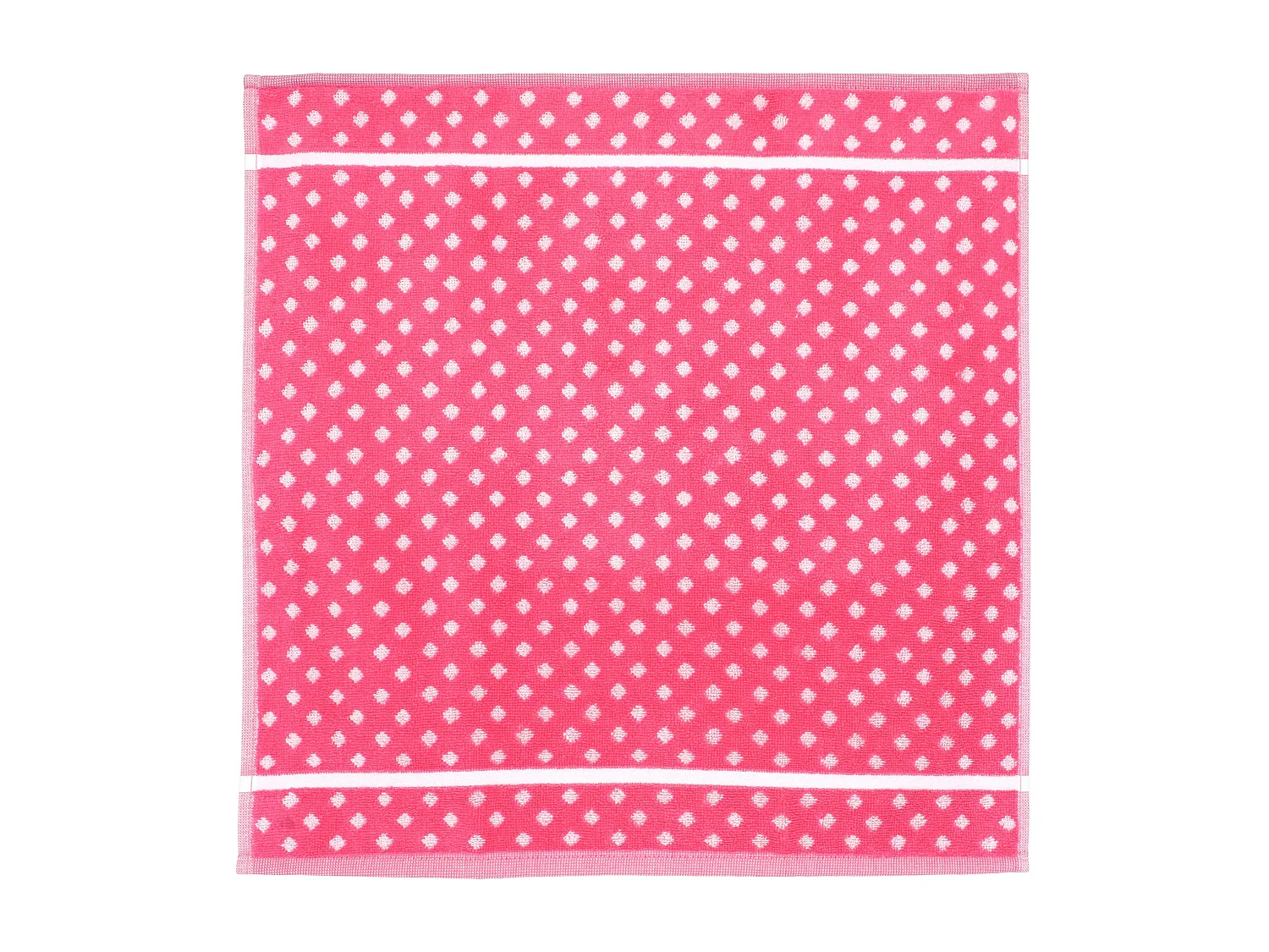 Lot de 2 torchons de cuisine éponge 50x50 cm DOTS rose