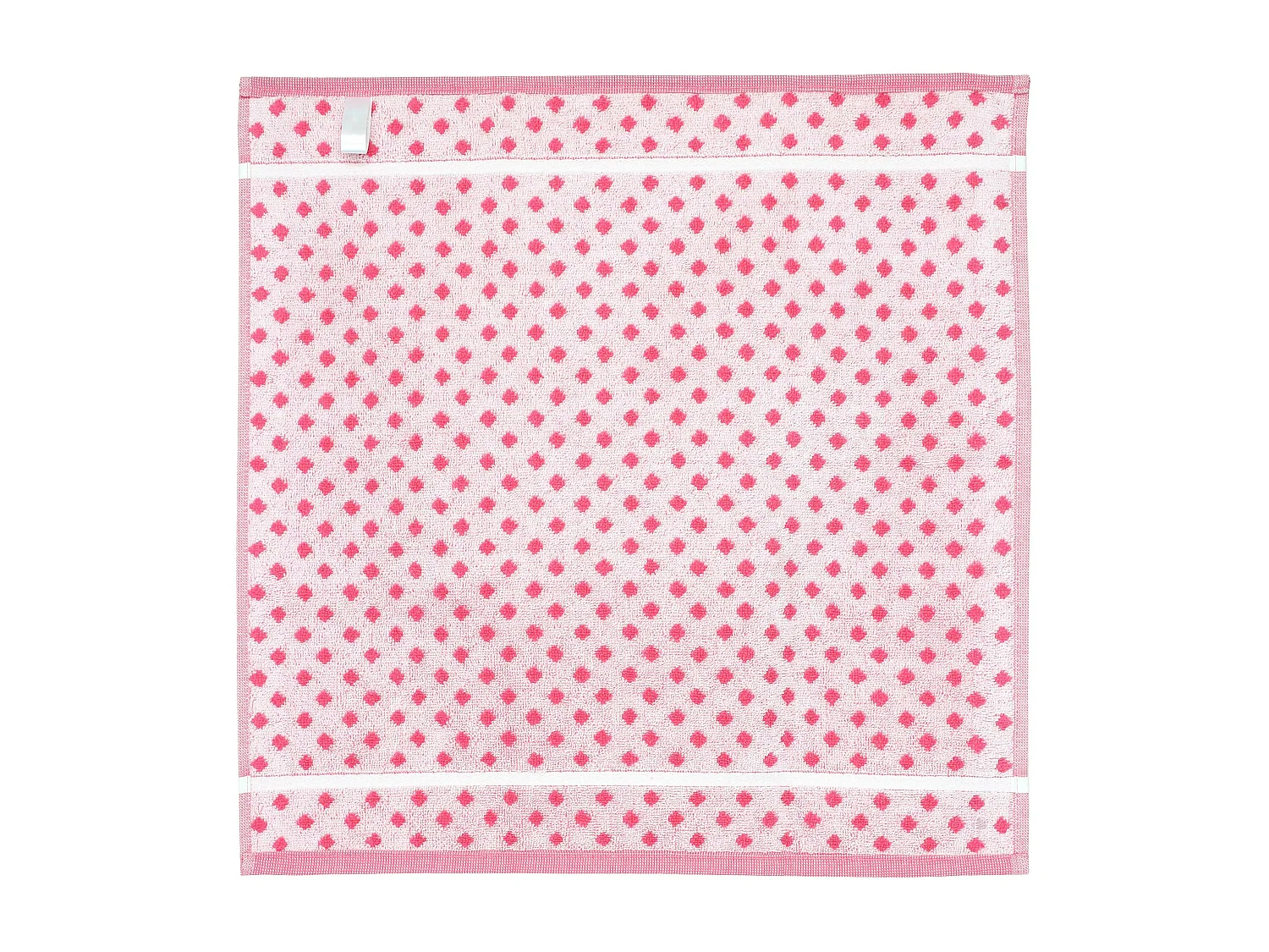 Lot de 2 torchons de cuisine éponge 50x50 cm DOTS rose