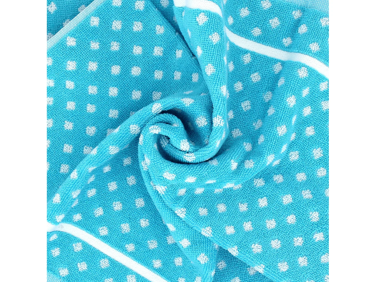 Lot de 2 torchons de cuisine éponge 50x50 cm DOTS bleu