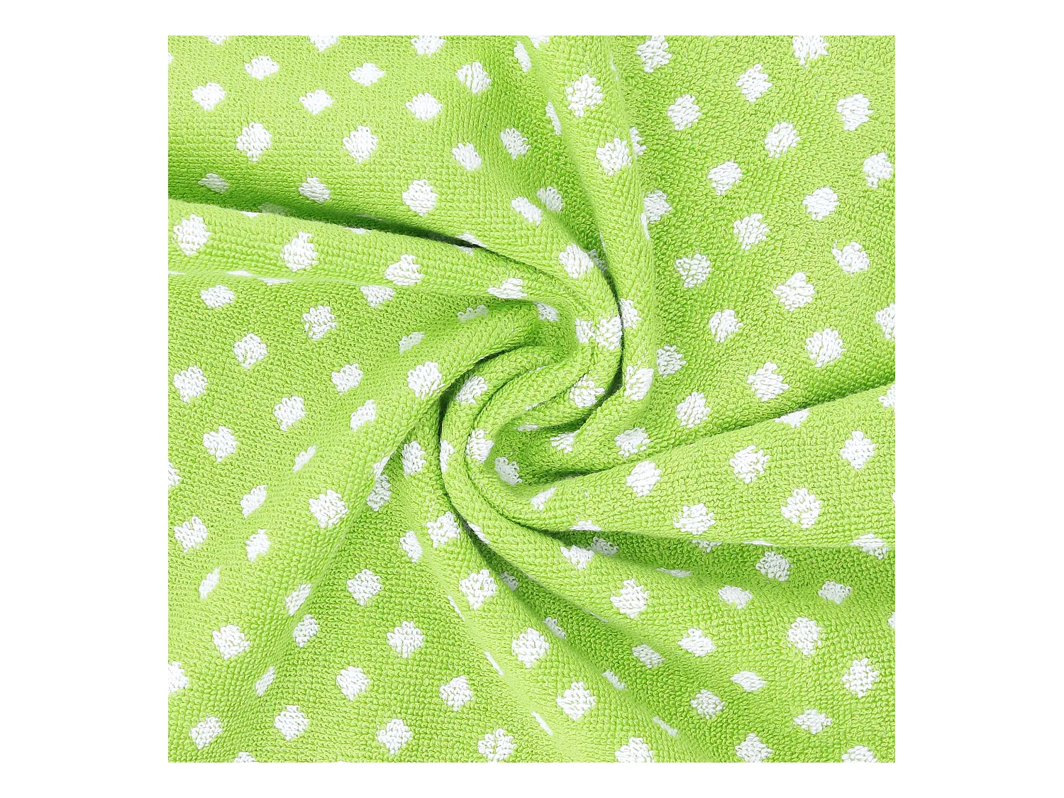 Lot de 2 torchons de cuisine éponge 50x50 cm DOTS vert