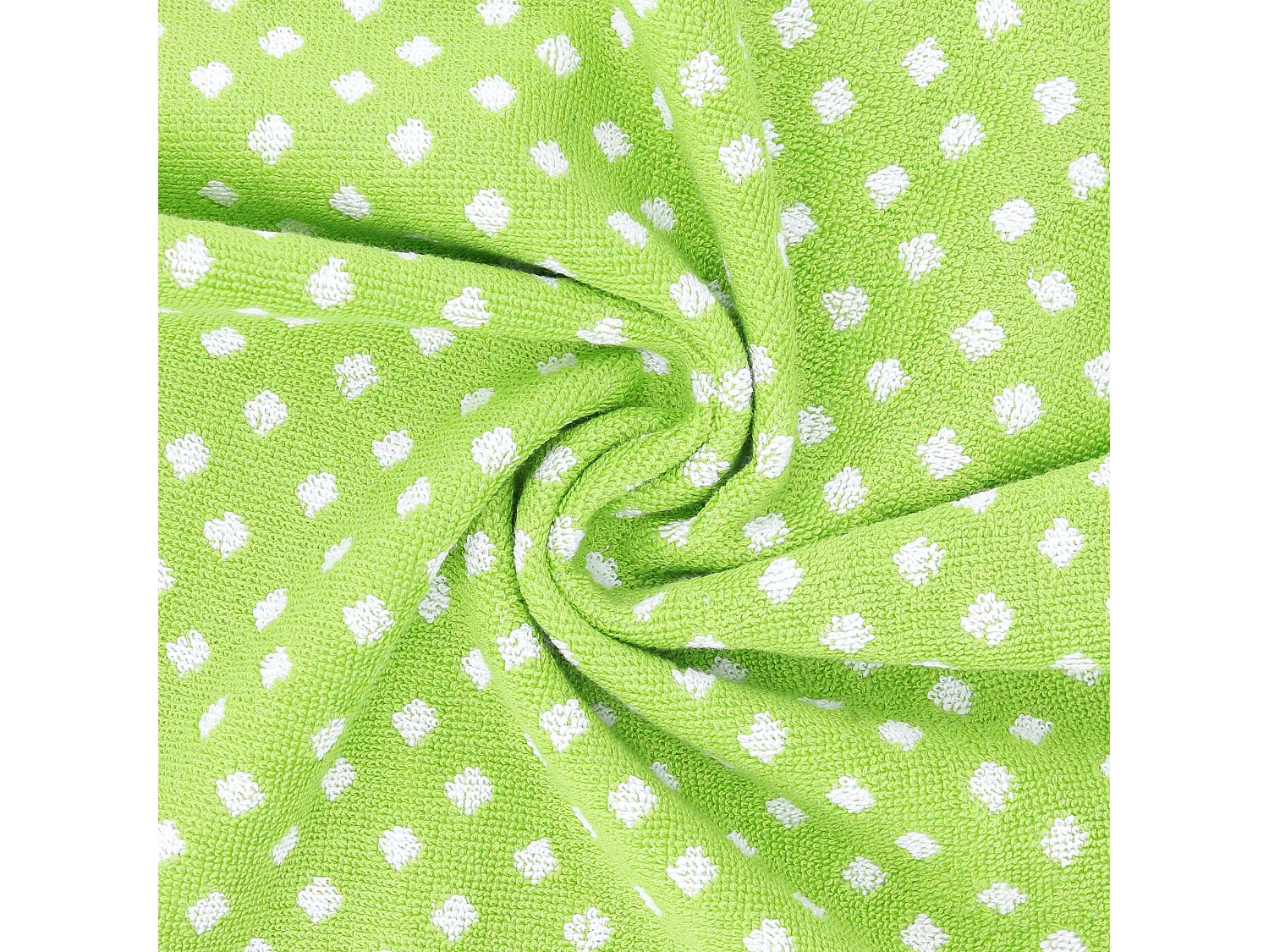 Lot de 2 torchons de cuisine éponge 50x50 cm DOTS vert