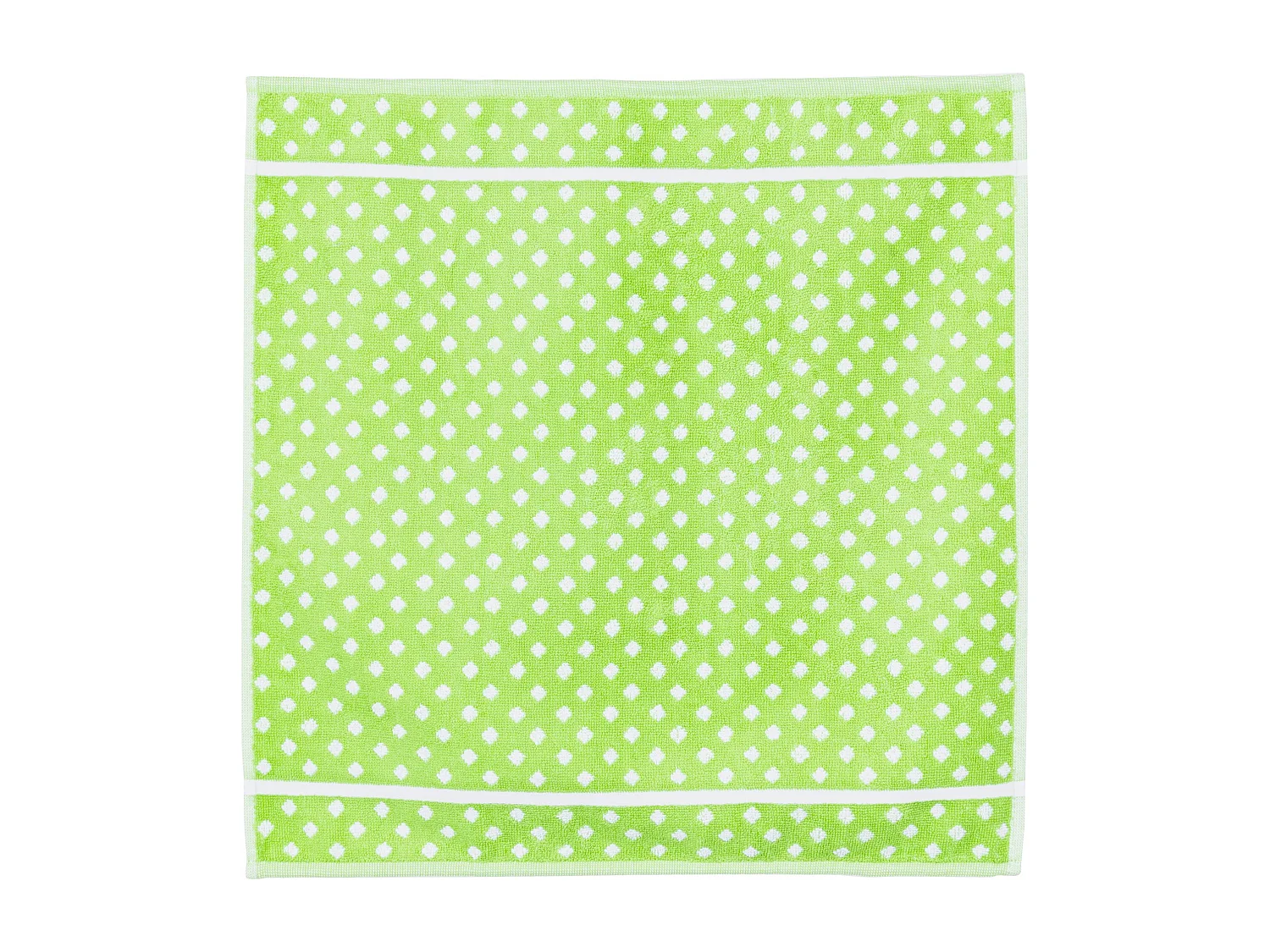 Lot de 2 torchons de cuisine éponge 50x50 cm DOTS vert