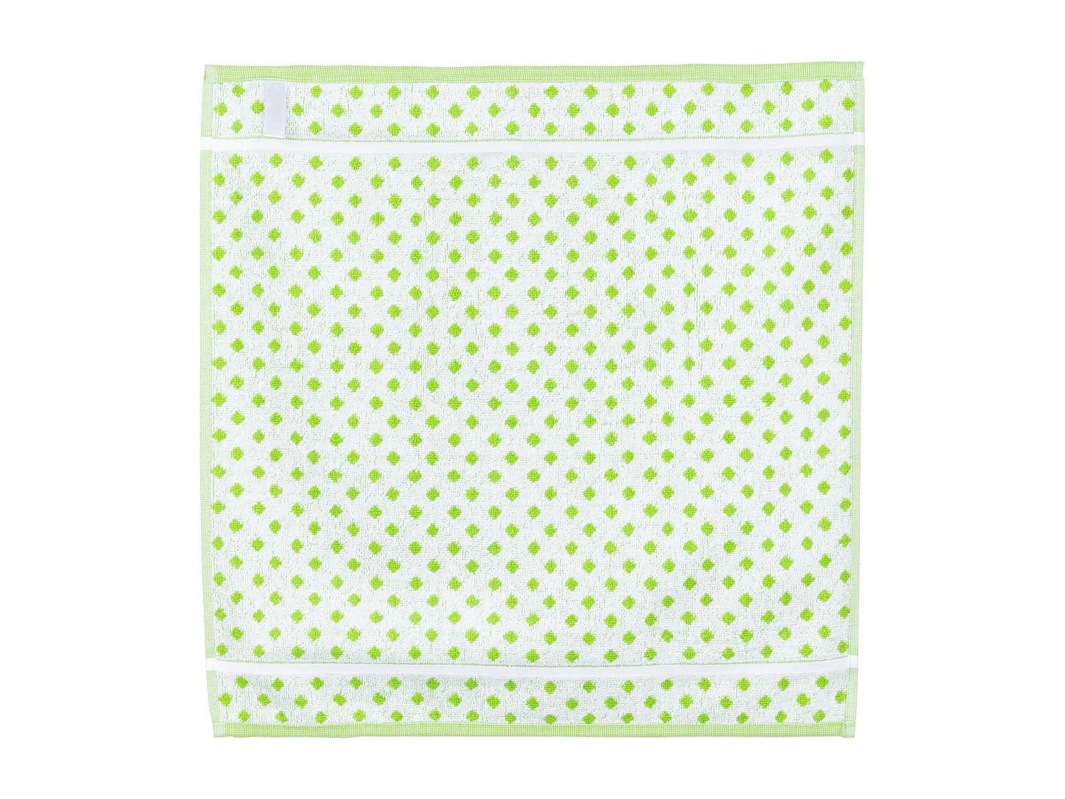 Lot de 2 torchons de cuisine éponge 50x50 cm DOTS vert