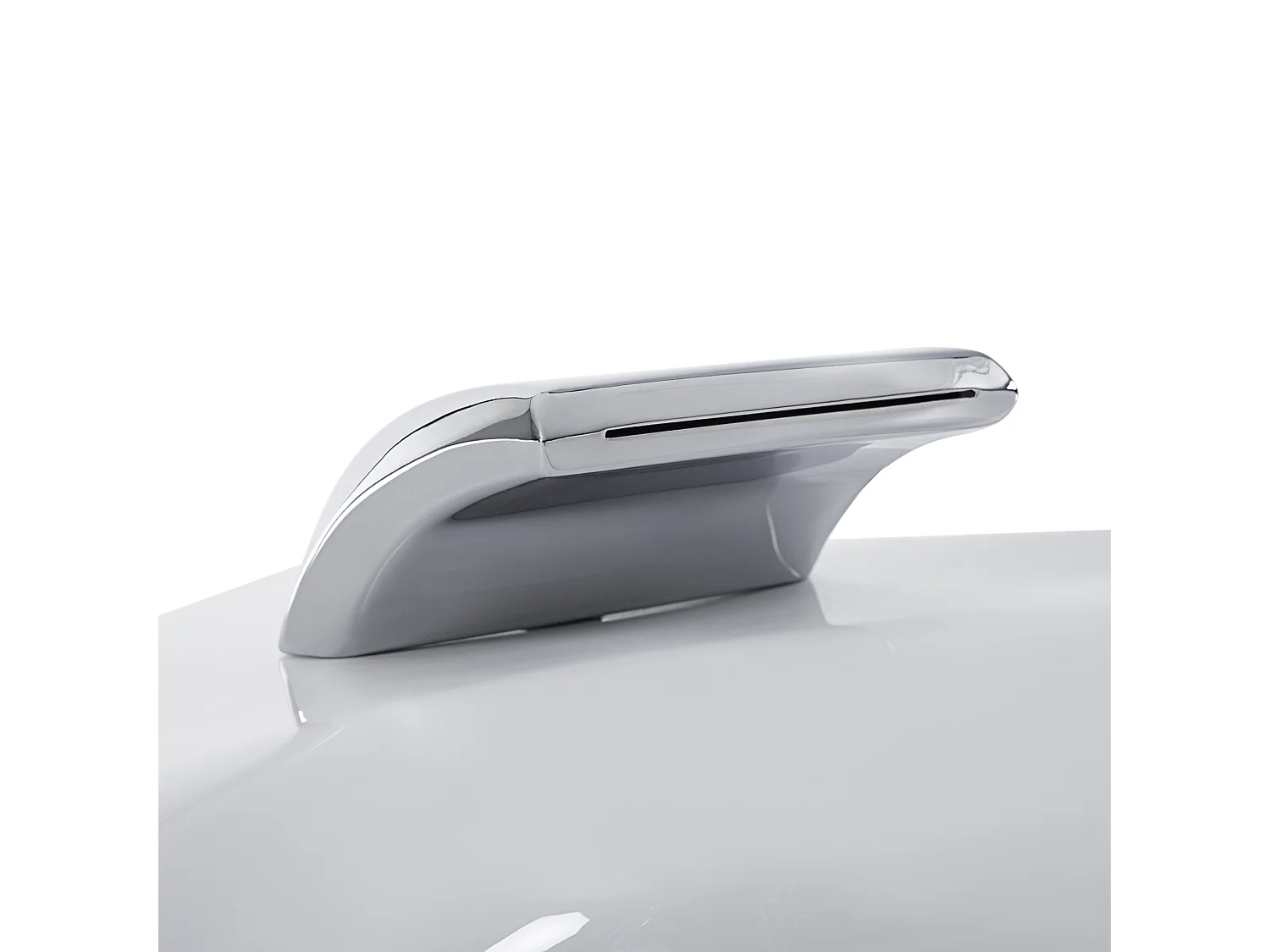 Baignoire d'angle à remous avec LED SENADO 205 x 150 cm Blanc