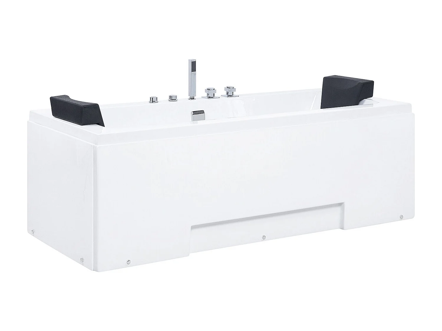 Baignoire d'angle à remous avec LED GALLEY 170 x 75 cm Blanc