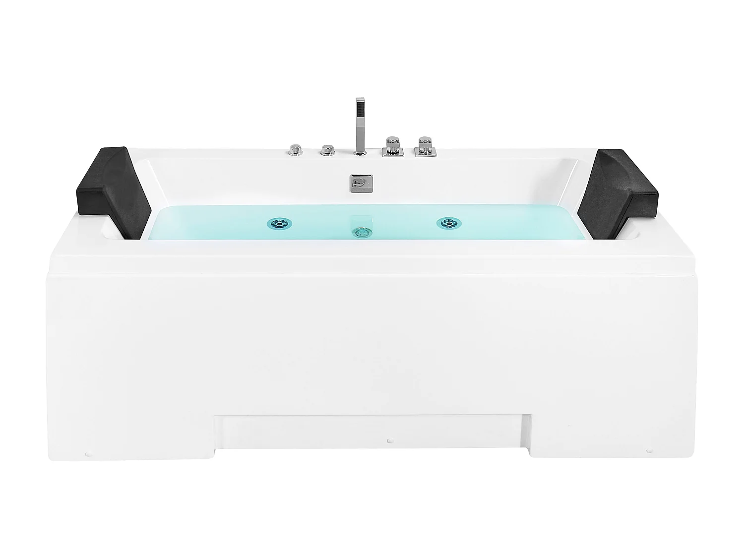Baignoire d'angle à remous avec LED GALLEY 170 x 75 cm Blanc