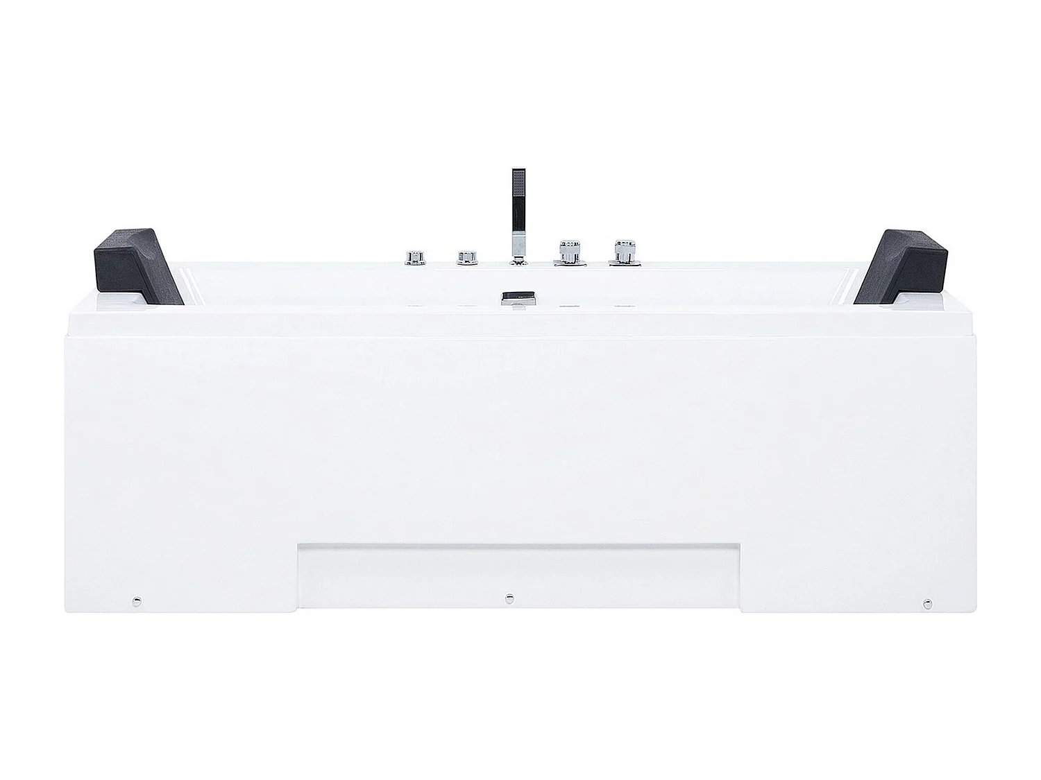 Hoek bubbelbad met LED GALLEY 170 x 75 cm Wit