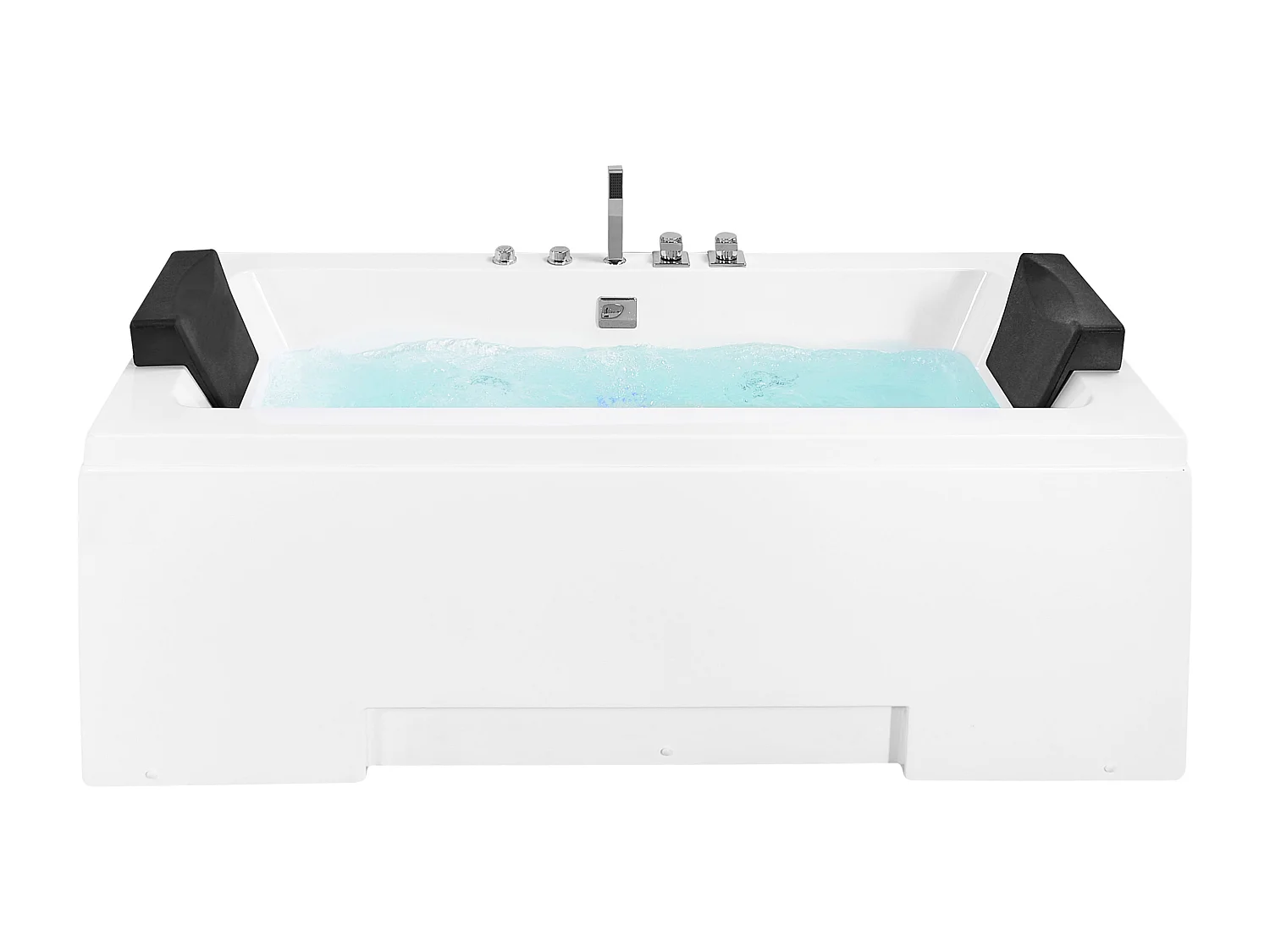 Baignoire d'angle à remous avec LED GALLEY 170 x 75 cm Blanc
