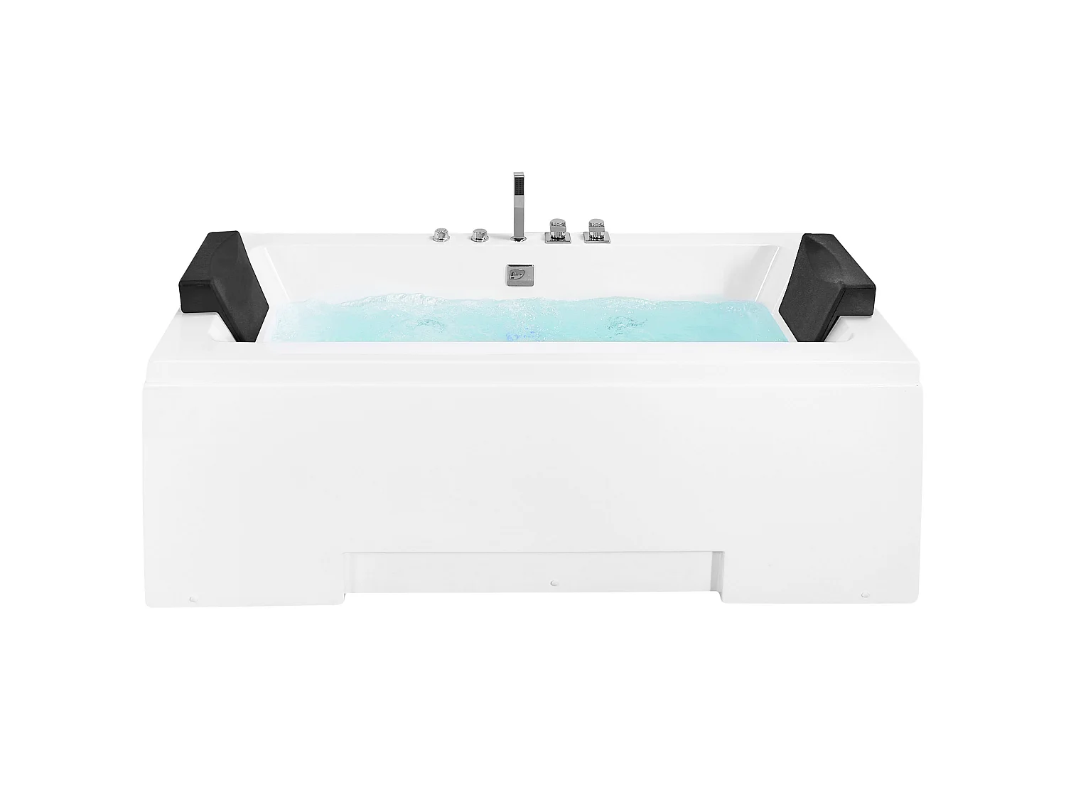 Baignoire d'angle à remous avec LED GALLEY 170 x 75 cm Blanc