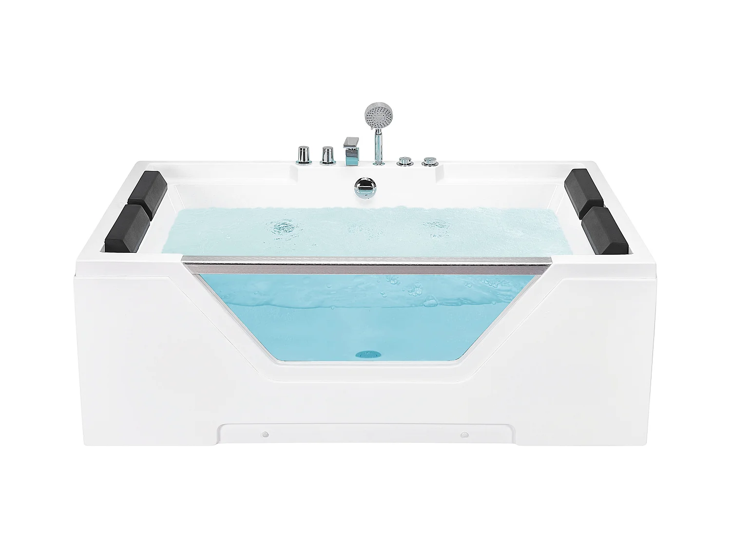 Vasca idromassaggio angolare HUARAZ 170 x 120 cm Bianco