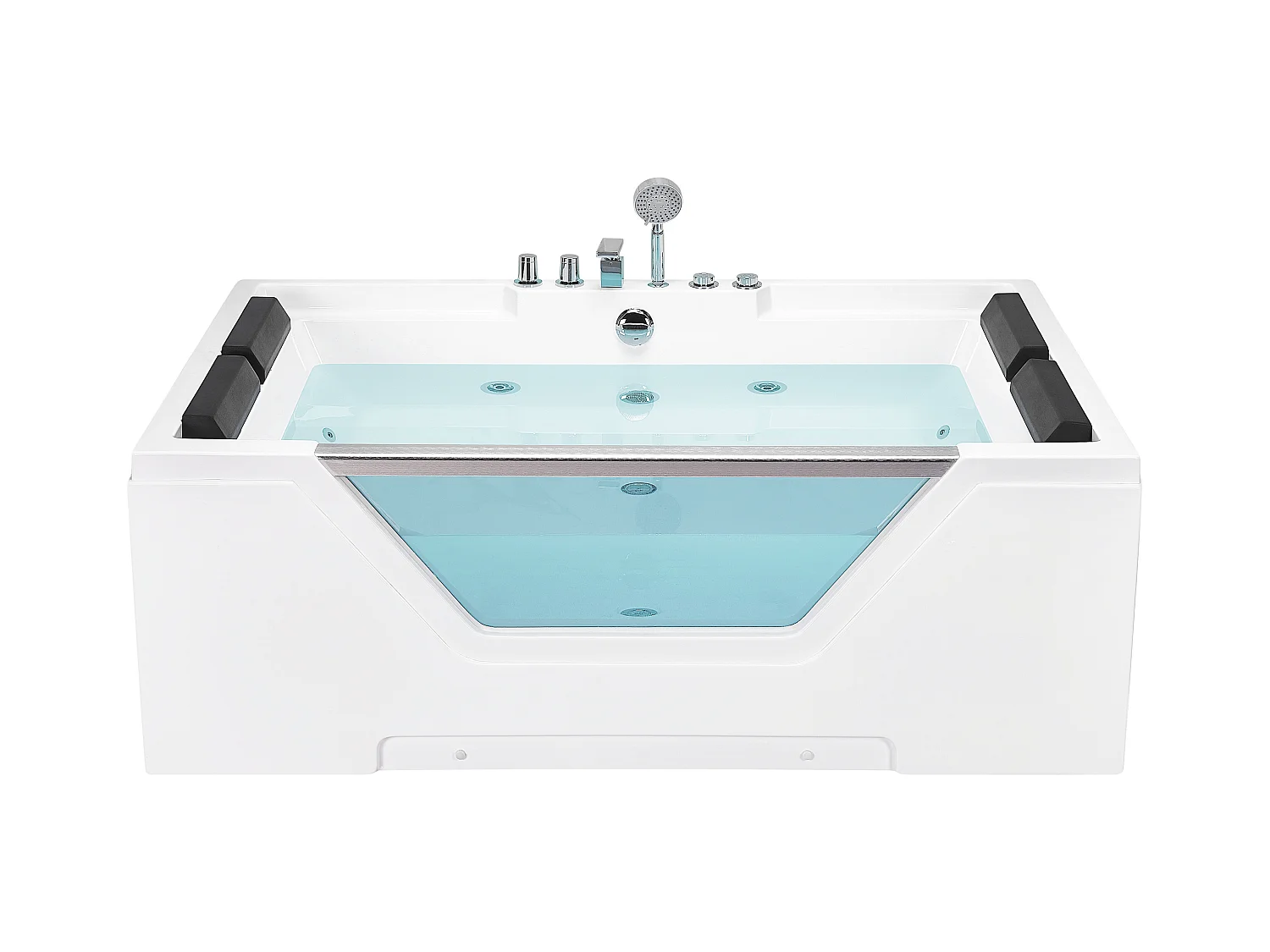 Vasca idromassaggio angolare HUARAZ 170 x 120 cm Bianco