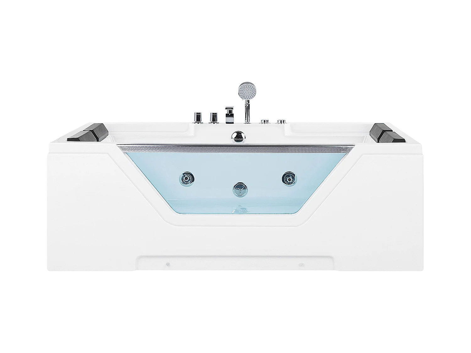 Vasca idromassaggio angolare HUARAZ 170 x 120 cm Bianco