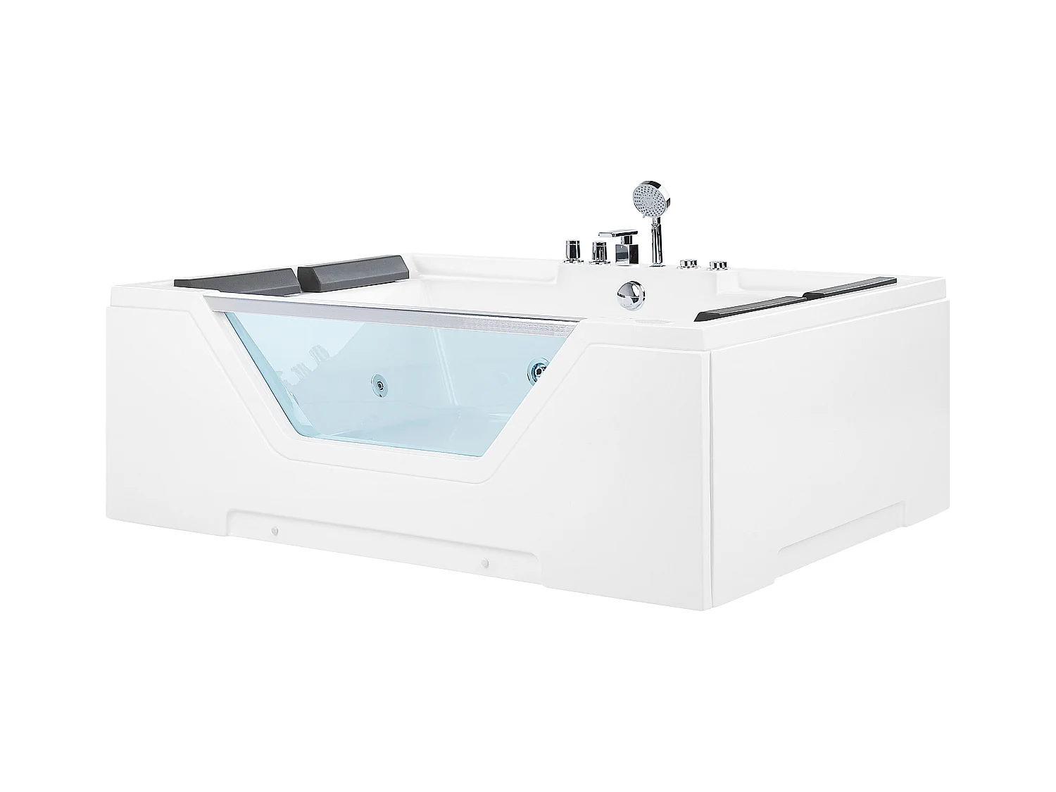 Vasca idromassaggio angolare HUARAZ 170 x 120 cm Bianco