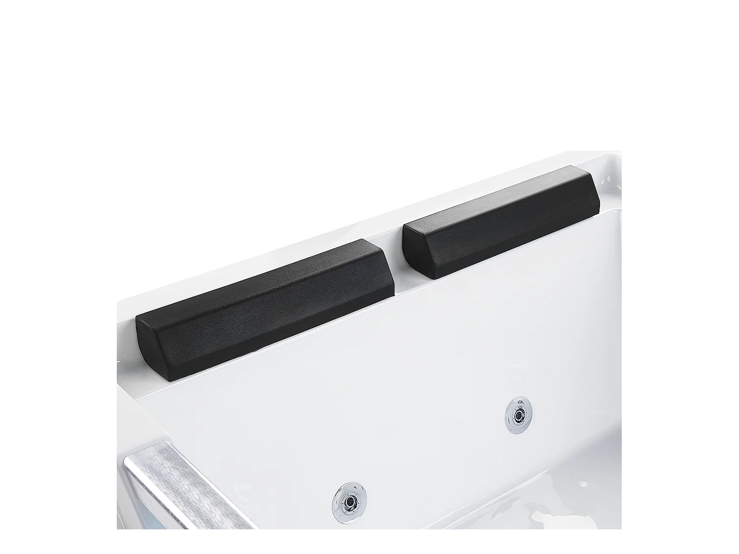 Vasca idromassaggio angolare HUARAZ 170 x 120 cm Bianco