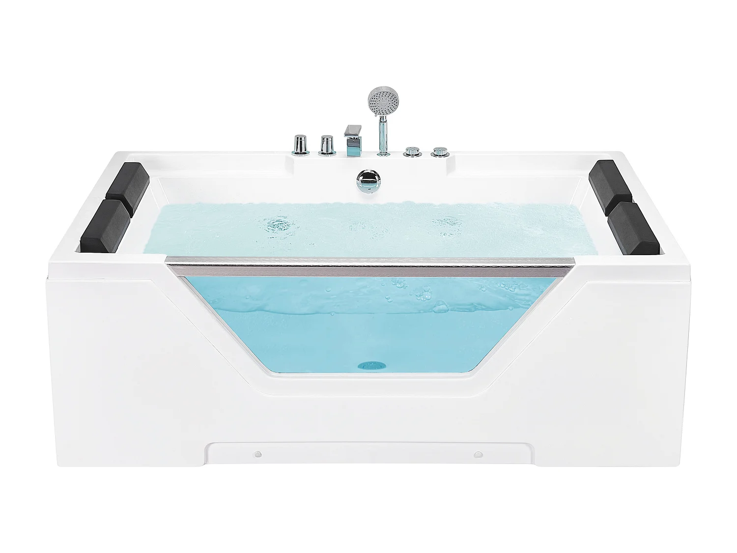 Vasca idromassaggio angolare HUARAZ 170 x 120 cm Bianco