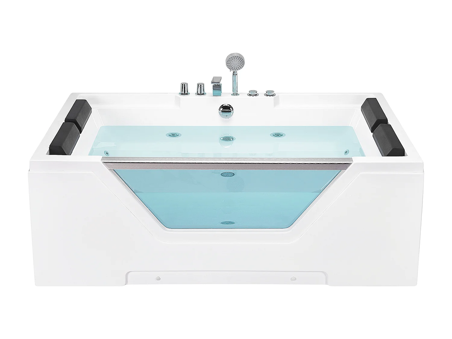 Vasca idromassaggio angolare HUARAZ 170 x 120 cm Bianco