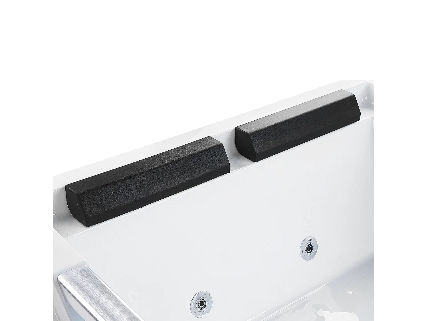 Vasca idromassaggio angolare HUARAZ 170 x 120 cm Bianco