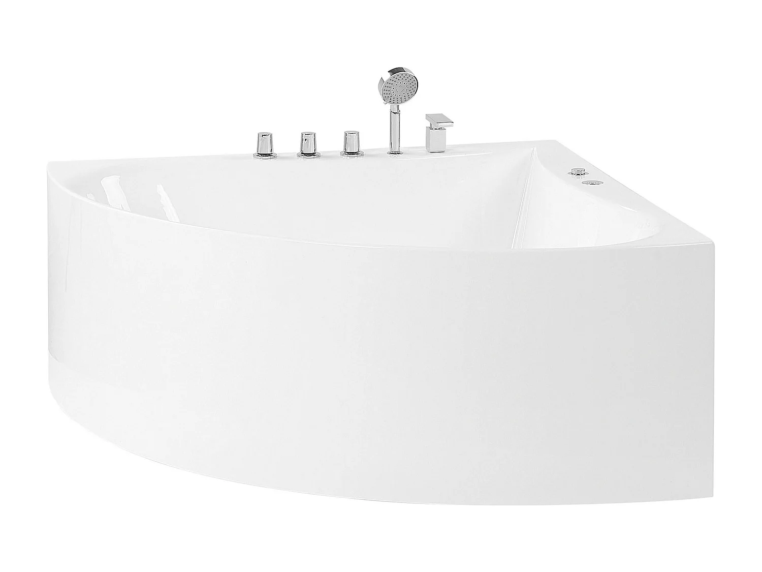 Vasca idromassaggio angolare ISLITA 187 x 133 cm Bianco